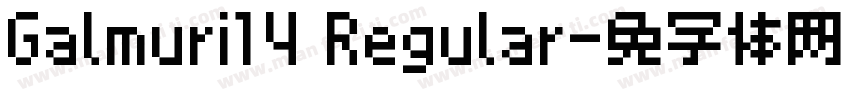 Galmuri14 Regular字体转换